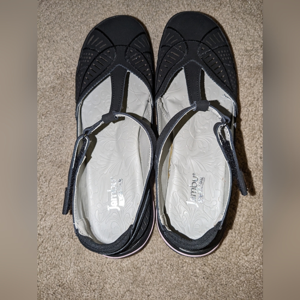 Jambu Suede Mary Jane black shoes 9.5